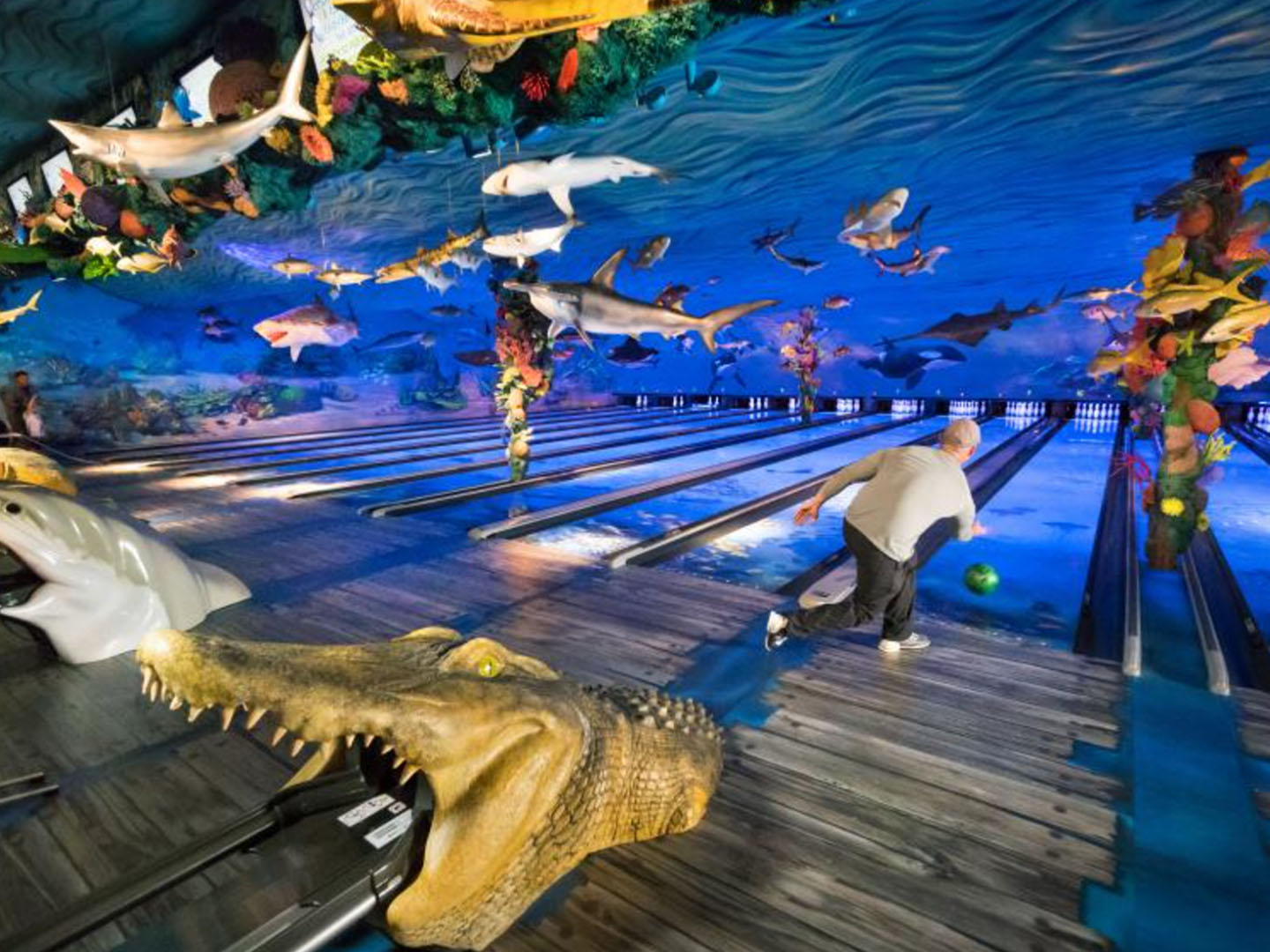 Underwater Bowling at Fun Mountain