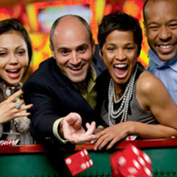 Group of people at casino table